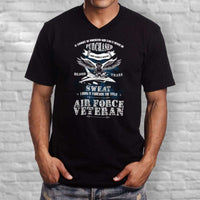 Load image into Gallery viewer, Designs by MyUtopia Shout Out:US Air Force Veteran Men&#39;s Printed V-Neck T-Shirt
