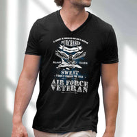 Load image into Gallery viewer, Designs by MyUtopia Shout Out:US Air Force Veteran Men&#39;s Printed V-Neck T-Shirt
