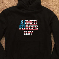 Load image into Gallery viewer, Designs by MyUtopia Shout Out:US Flag Armed Forces Day Core Fleece Pullover Hoodie
