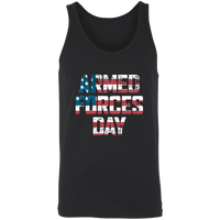 Load image into Gallery viewer, Designs by MyUtopia Shout Out:US Flag Armed Forces Day Unisex Tank,X-Small / Black,Tank Tops
