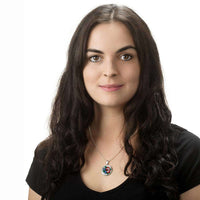 Load image into Gallery viewer, Designs by MyUtopia Shout Out:US Flag Rose Keepsake Engravable Liquid Glass Round Necklace
