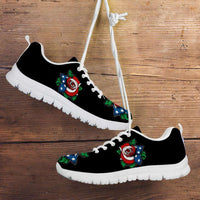 Load image into Gallery viewer, Designs by MyUtopia Shout Out:US Flag Rose Running Shoes,Men&#39;s / US5 (EU38) / Black,Running Shoes

