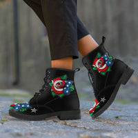 Load image into Gallery viewer, Designs by MyUtopia Shout Out:US Flag Rose Vegan Leather Boots
