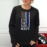 Load image into Gallery viewer, Designs by MyUtopia Shout Out:US Navy Veteran Long Sleeve Ultra Cotton Unisex T-Shirt
