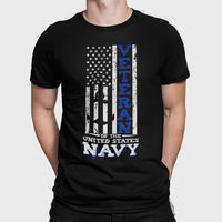 Load image into Gallery viewer, Designs by MyUtopia Shout Out:US Navy Veteran Unisex Jersey Short-Sleeve T-Shirt
