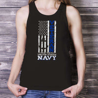Load image into Gallery viewer, Designs by MyUtopia Shout Out:US Navy Veteran Unisex Tank

