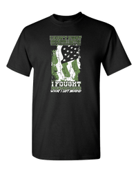 Load image into Gallery viewer, Designs by MyUtopia Shout Out:US Veteran Why We Fought Adult Unisex T-Shirt,S / Black,Adult Unisex T-Shirt

