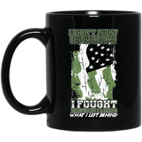 Load image into Gallery viewer, Designs by MyUtopia Shout Out:US Veteran Why We Fought Ceramic Coffee Mug - Black,11 oz / Black,Ceramic Coffee Mug
