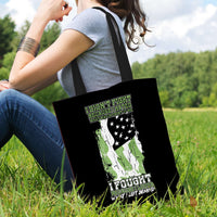 Load image into Gallery viewer, Designs by MyUtopia Shout Out:US Veteran Why We Fought Fabric Totebag Reusable Shopping Tote
