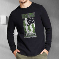Load image into Gallery viewer, Designs by MyUtopia Shout Out:US Veteran Why We Fought Long Sleeve Ultra Cotton T-Shirt
