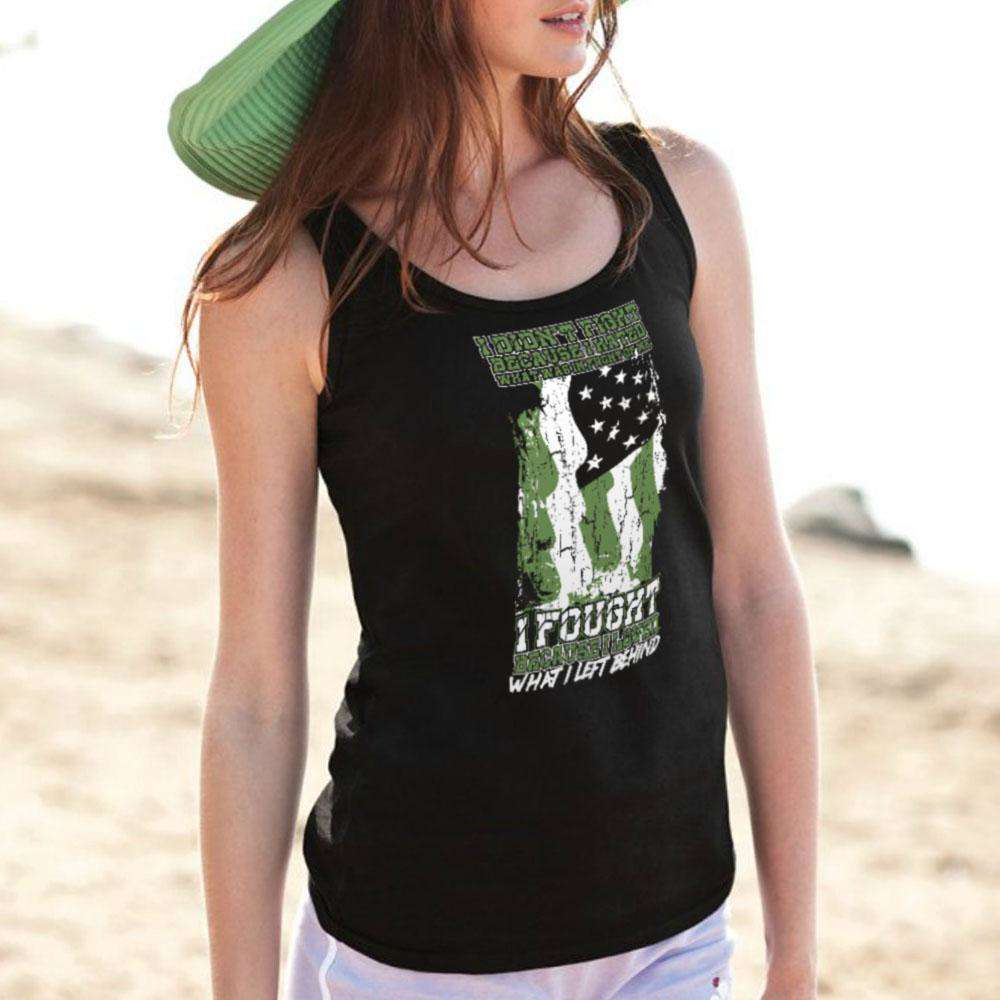 Designs by MyUtopia Shout Out:US Veteran Why We Fought Unisex Tank