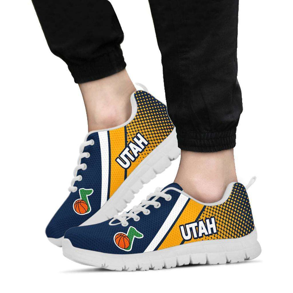 Designs by MyUtopia Shout Out:Utah Basketball Fan Running Shoes,Women's / Ladies US5 (EU35),Running Shoes