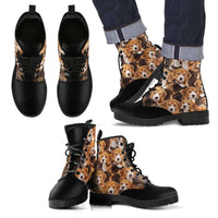 Load image into Gallery viewer, Designs by MyUtopia Shout Out:Vegan Leather Boots - All Over Beagle Print
