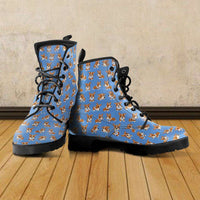 Load image into Gallery viewer, Designs by MyUtopia Shout Out:Vegan Leather Boots - Corgies Print

