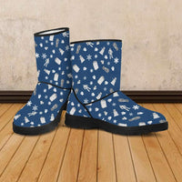 Load image into Gallery viewer, Designs by MyUtopia Shout Out:Vegan Suede / Faux Fur Boots - Timey Wimey
