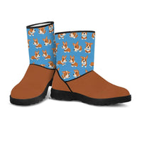 Load image into Gallery viewer, Designs by MyUtopia Shout Out:Vegan Suede / Fur Boots - Corgies
