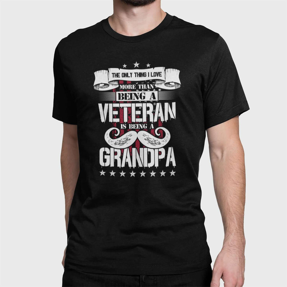 Designs by MyUtopia Shout Out:Veteran Grandpa Adult Unisex T-Shirt