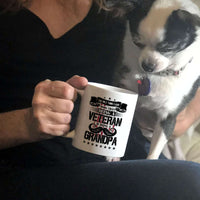 Load image into Gallery viewer, Designs by MyUtopia Shout Out:Veteran Grandpa Ceramic Coffee Mug - White

