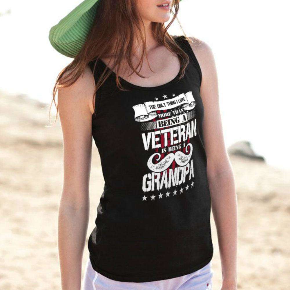 Designs by MyUtopia Shout Out:Veteran Grandpa Unisex Tank