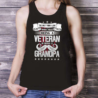 Load image into Gallery viewer, Designs by MyUtopia Shout Out:Veteran Grandpa Unisex Tank

