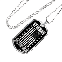 Load image into Gallery viewer, Designs by MyUtopia Shout Out:Veteran What Doesn&#39;t Kill Be Better Start Running Personalized Engravable Keepsake Dog Tag
