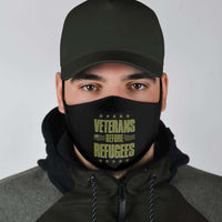 Load image into Gallery viewer, Designs by MyUtopia Shout Out:Veterans Before Refugees Adult Fabric Face Mask with Elastic Ear Loops
