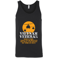 Load image into Gallery viewer, Designs by MyUtopia Shout Out:Vietnam Veteran, Going to Heaven, Already been in Hell Unisex Tank Top,X-Small / Black,Tank Tops
