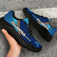 Load image into Gallery viewer, Designs by MyUtopia Shout Out:Villanova Go Nova Cats Basketball Fan Chunky Walking Shoes
