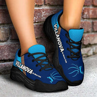 Load image into Gallery viewer, Designs by MyUtopia Shout Out:Villanova Go Nova Cats Basketball Fan Chunky Walking Shoes
