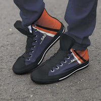 Load image into Gallery viewer, Designs by MyUtopia Shout Out:Virginia DAD Basketball Fans Canvas High Top Shoes
