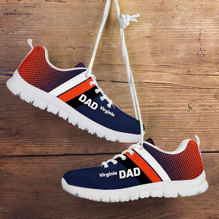 Designs by MyUtopia Shout Out:Virginia DAD Basketball Fans Running Shoes