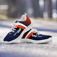 Load image into Gallery viewer, Designs by MyUtopia Shout Out:Virginia DAD Basketball Fans Running Shoes,Mens US5 (EU38) / Navy Blue / Orange,Running Shoes
