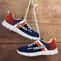 Load image into Gallery viewer, Designs by MyUtopia Shout Out:Wahoo Virginia Cavaliers Basketball Fans Running Shoes
