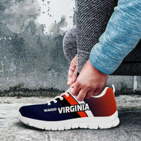 Load image into Gallery viewer, Designs by MyUtopia Shout Out:Wahoo Virginia Cavaliers Basketball Fans Running Shoes
