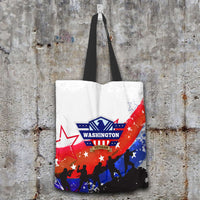 Load image into Gallery viewer, Designs by MyUtopia Shout Out:Washington Veteran Fabric Totebag Reusable Shopping Tote
