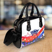 Load image into Gallery viewer, Designs by MyUtopia Shout Out:Washington Veteran Faux Leather Handbag with Shoulder Strap

