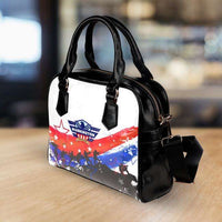 Load image into Gallery viewer, Designs by MyUtopia Shout Out:Washington Veteran Faux Leather Handbag with Shoulder Strap
