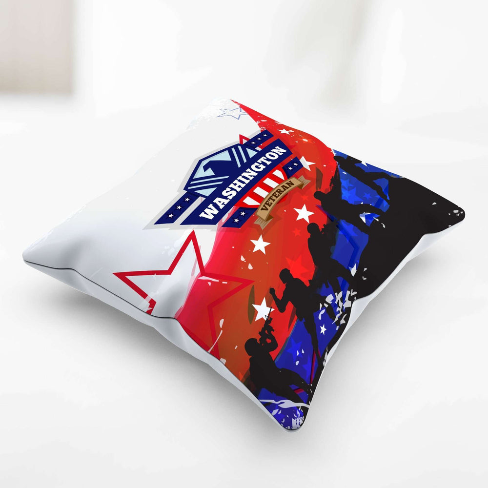 Designs by MyUtopia Shout Out:Washington Veteran Pillowcase