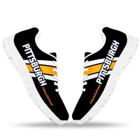 Load image into Gallery viewer, Designs by MyUtopia Shout Out:#WaveTheTowel Pittsburgh Fan Running Shoes
