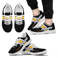 Load image into Gallery viewer, Designs by MyUtopia Shout Out:#WaveTheTowel Pittsburgh Fan Running Shoes
