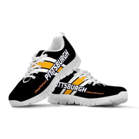 Load image into Gallery viewer, Designs by MyUtopia Shout Out:#WaveTheTowel Pittsburgh Fan Running Shoes
