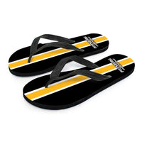 Load image into Gallery viewer, Designs by MyUtopia Shout Out:#WaveTheTowel Pittsburgh Flip Flops
