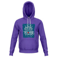 Load image into Gallery viewer, Designs by MyUtopia Shout Out:Way Maker Fashion Hooded Sweatshirt - Purple,XS / Purple,Pullover Hoodie - AOP
