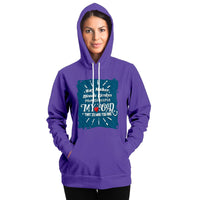 Load image into Gallery viewer, Designs by MyUtopia Shout Out:Way Maker Fashion Hooded Sweatshirt - Purple
