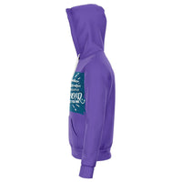 Load image into Gallery viewer, Designs by MyUtopia Shout Out:Way Maker Fashion Hooded Sweatshirt - Purple
