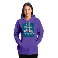 Load image into Gallery viewer, Designs by MyUtopia Shout Out:Way Maker Fashion Hooded Sweatshirt - Purple
