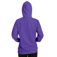 Load image into Gallery viewer, Designs by MyUtopia Shout Out:Way Maker Fashion Hooded Sweatshirt - Purple
