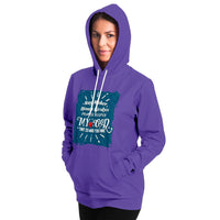 Load image into Gallery viewer, Designs by MyUtopia Shout Out:Way Maker Fashion Hooded Sweatshirt - Purple
