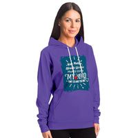 Load image into Gallery viewer, Designs by MyUtopia Shout Out:Way Maker Fashion Hooded Sweatshirt - Purple
