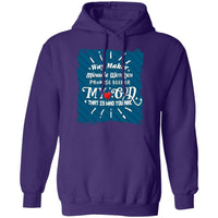 Load image into Gallery viewer, Designs by MyUtopia Shout Out:Way Maker My God Pullover Hooded Sweatshrt - Purple,Purple / S,Pullover Hoodie
